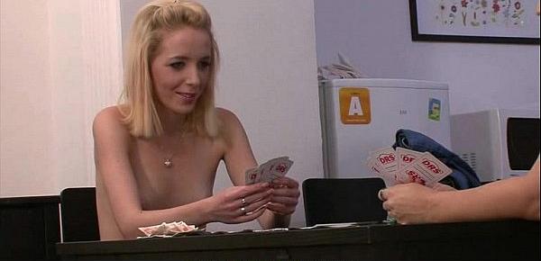  Pussy toying after strip poker with his mom